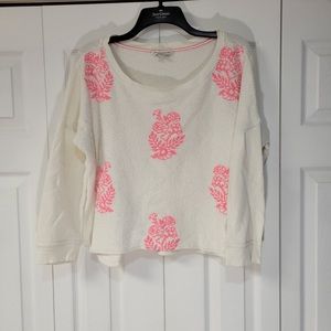 American Eagle lightweight floral sweatshirt